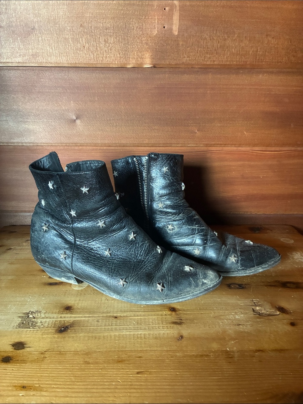 Well worn Zadig & Voltaire ankle boots